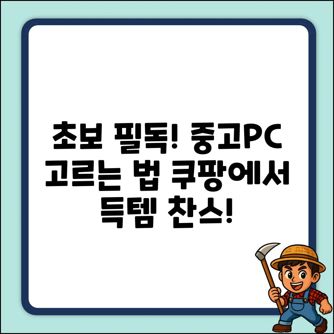 초보도 안심! 단순개봉 중고PC 고르는 법