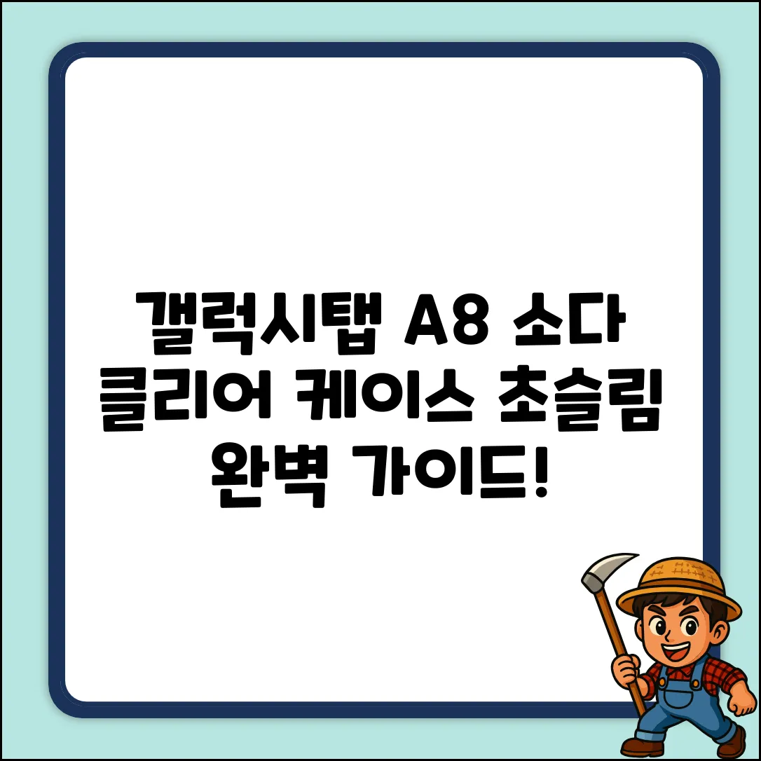 갤럭시탭A8 소다 클리어 슬림 케이스 완벽 가이드