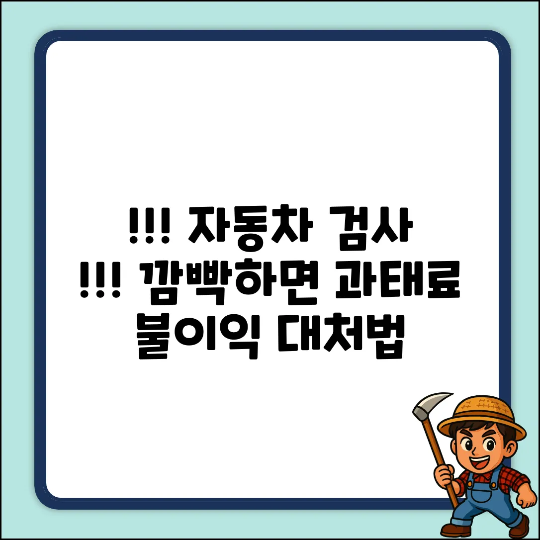 자동차 검사 유효기간, 깜빡하면 큰일! 불이익 & 대처법