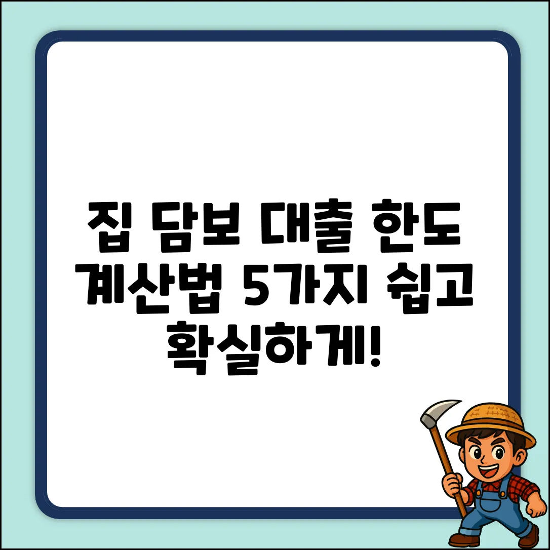 주택담보대출 한도 계산법 5가지