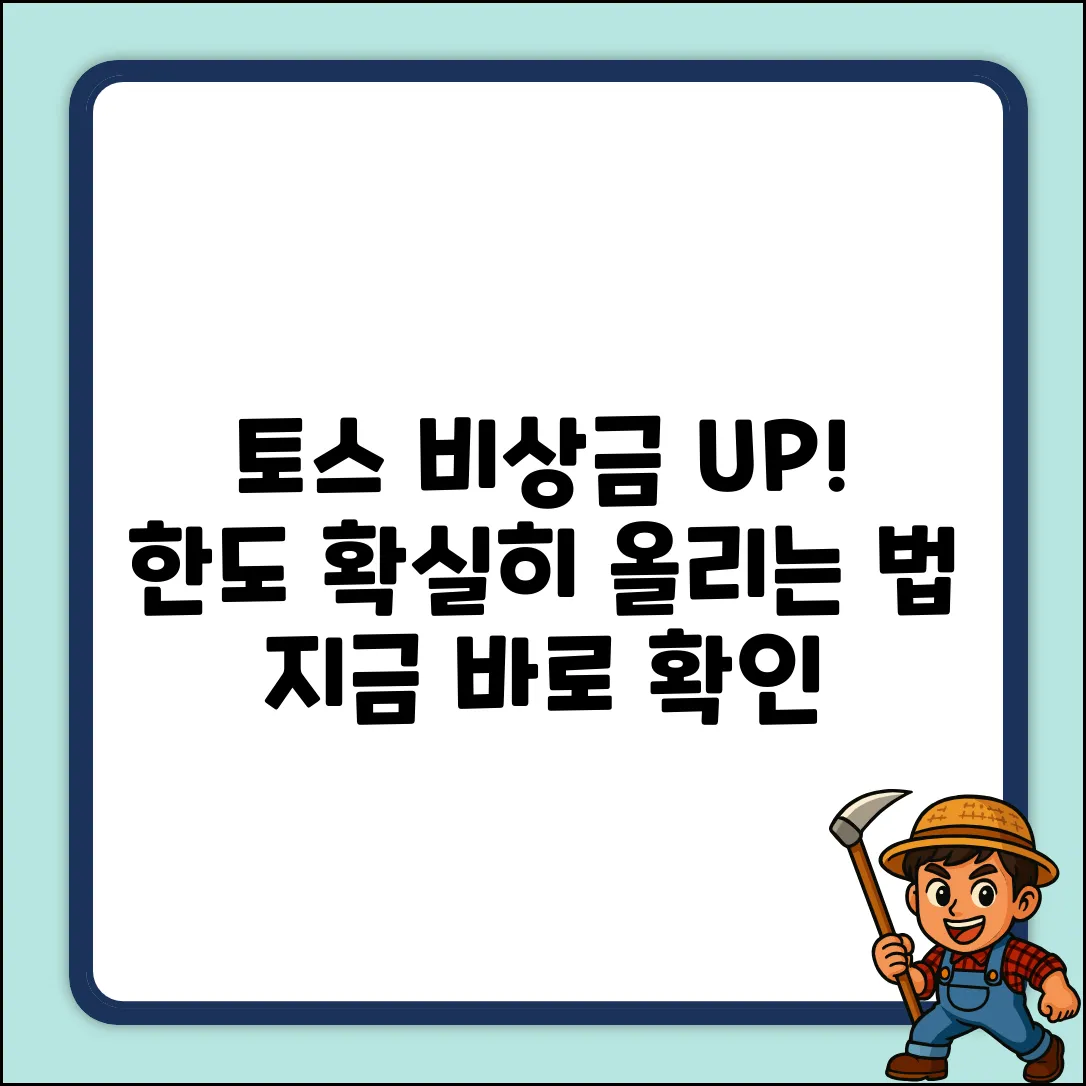 토스 비상금 대출 한도, 확실히 높이는 법