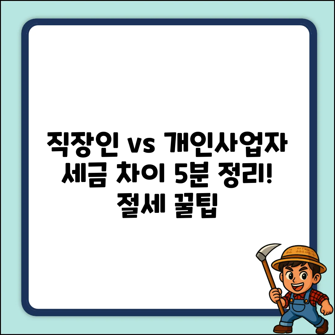 근로 vs 종합소득세, 5분 차이점 완벽 정리!