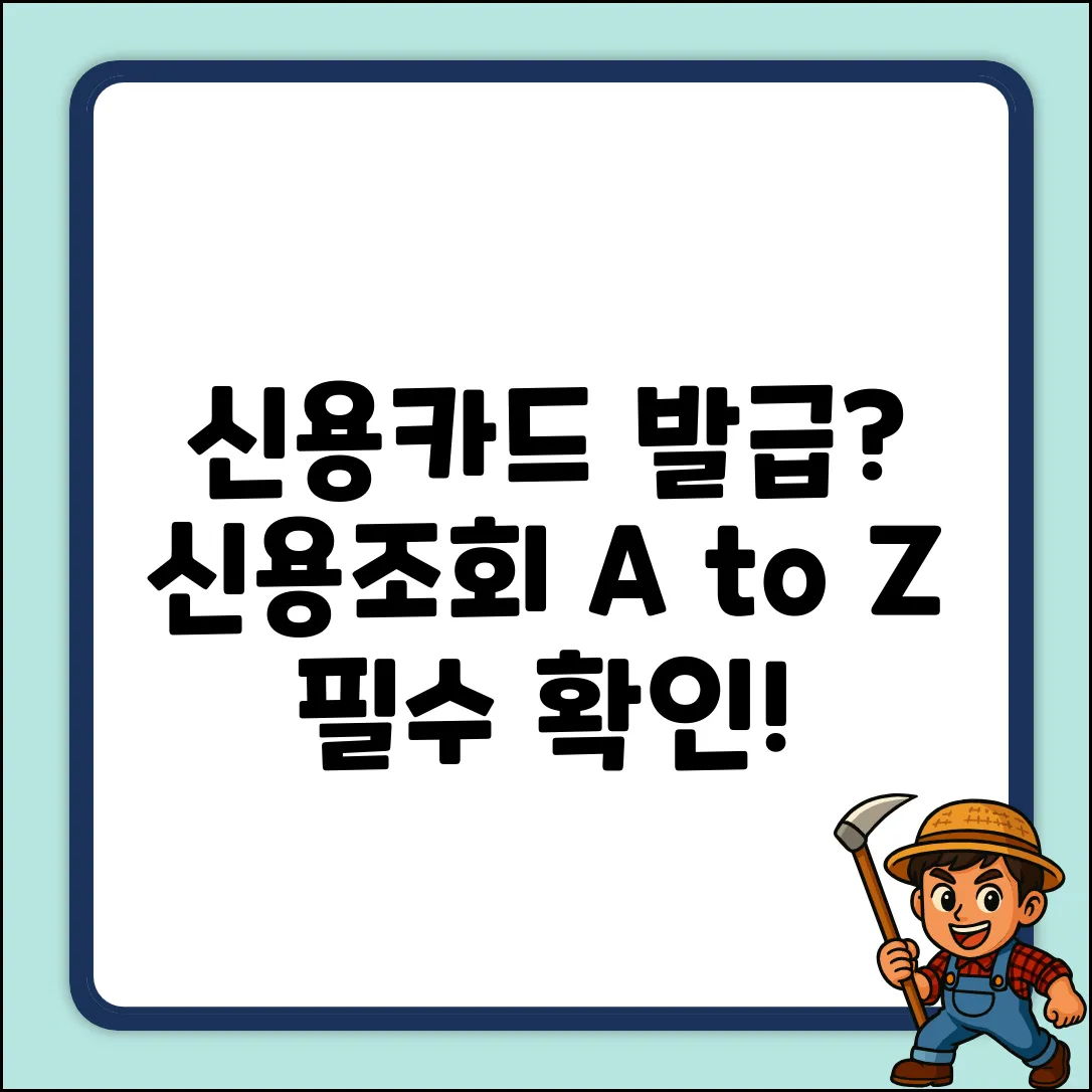 신용카드 발급 전, 신용조회 A to Z!