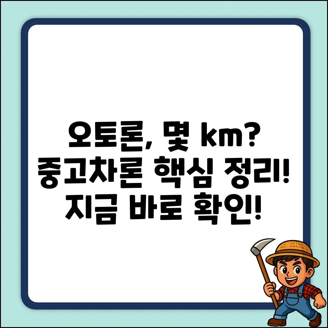 오토론, 주행거리 몇 km 차량까지 가능할까?