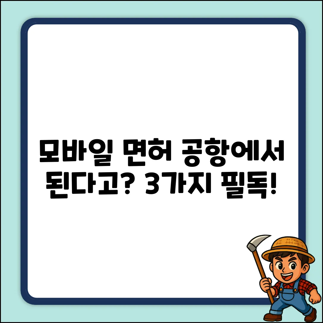 공항에서 모바일 운전면허증? 3가지 필수 확인!