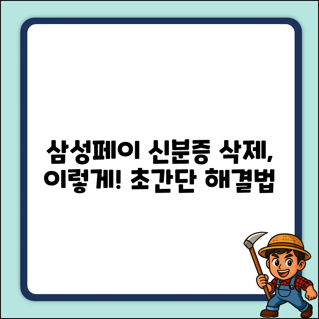 삼성페이 신분증, 삭제 어떻게?