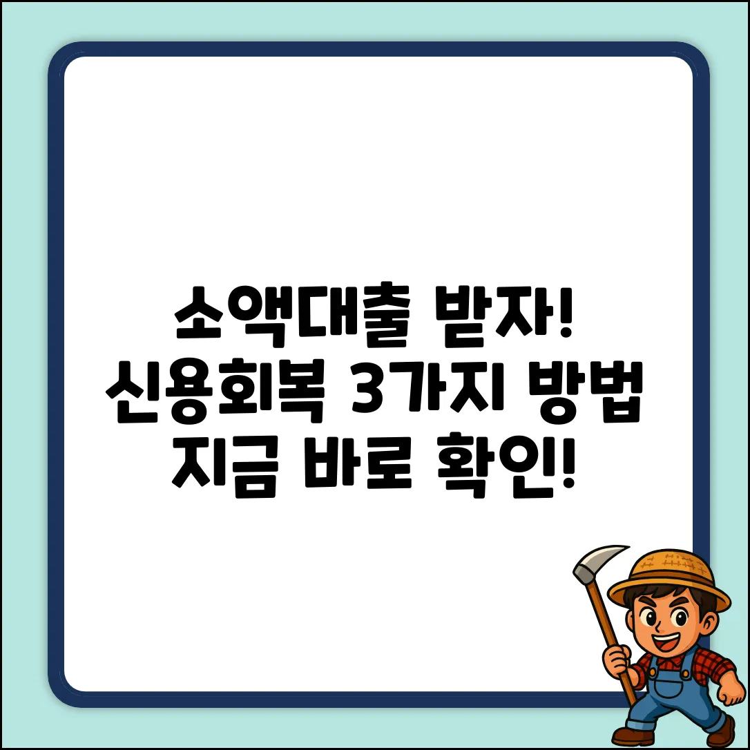 신용회복위원회 소액대출: 3가지 심층 대상