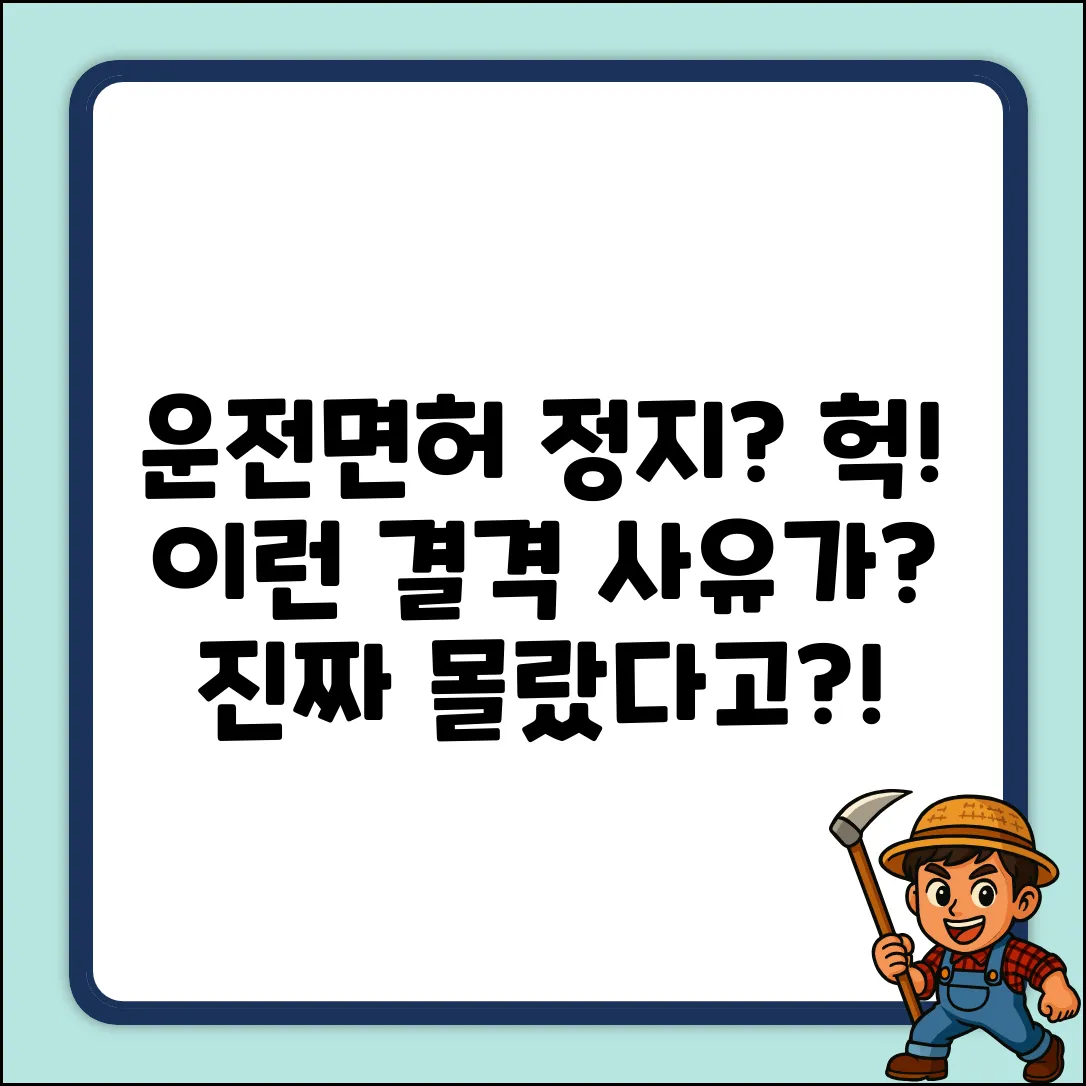 운전면허 결격기간? 헉! 진짜 몰랐던 사실!