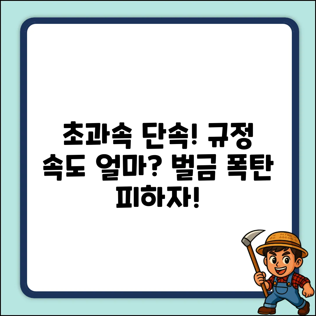 초과속 운전, 규정 속도는 얼마일까요?