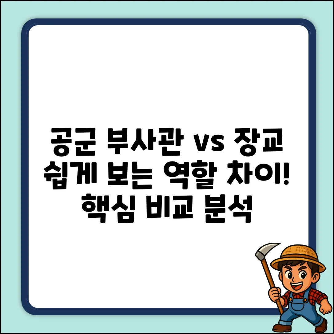 공군 부사관 vs 장교, 역할 차이 쉽게!
