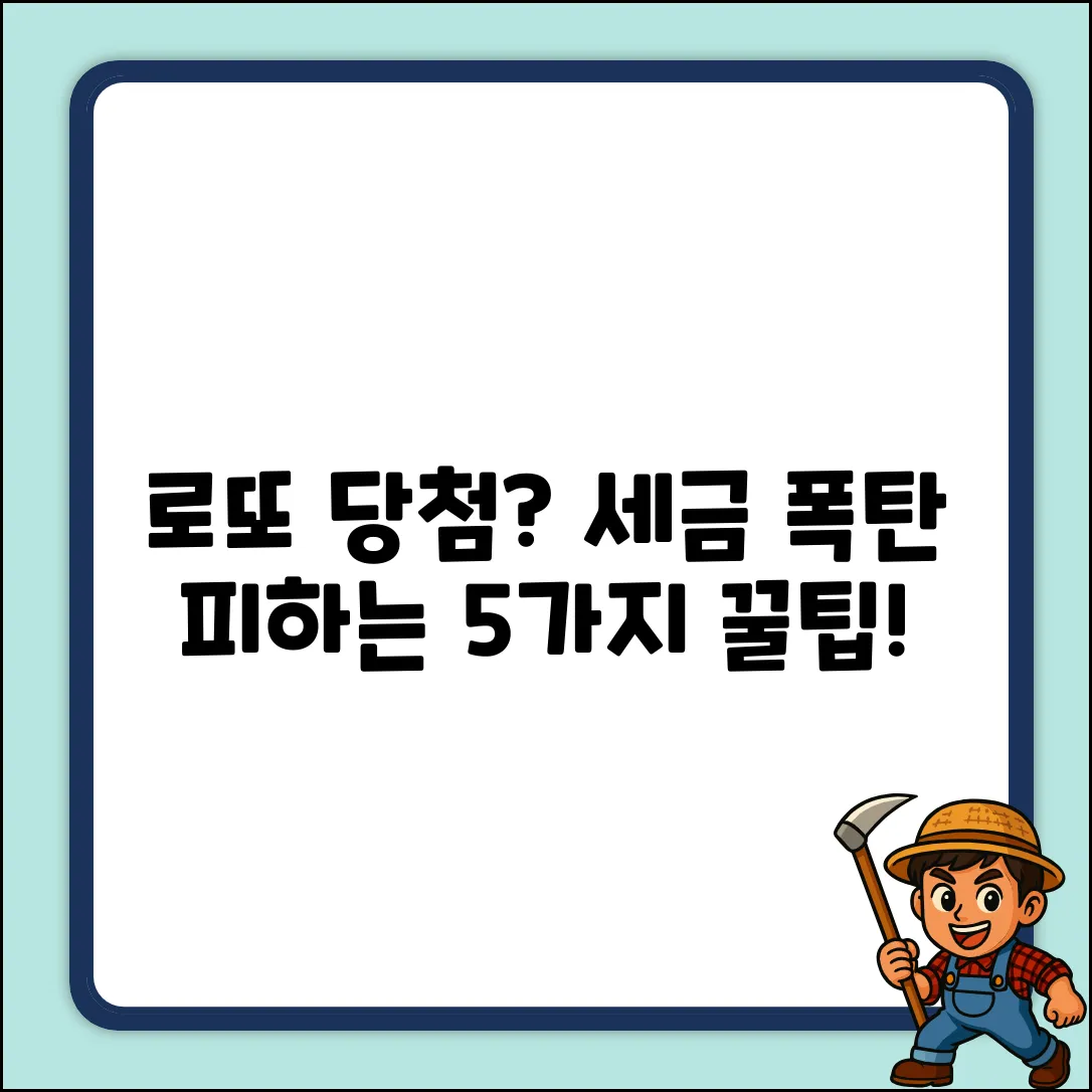 로또 당첨 후 세금, 똑똑하게 아는 5가지 방법