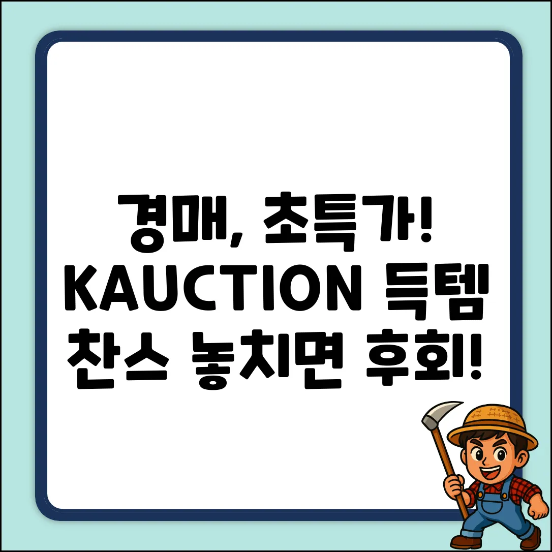 KAUCTION 경매, 놀라운 가격!