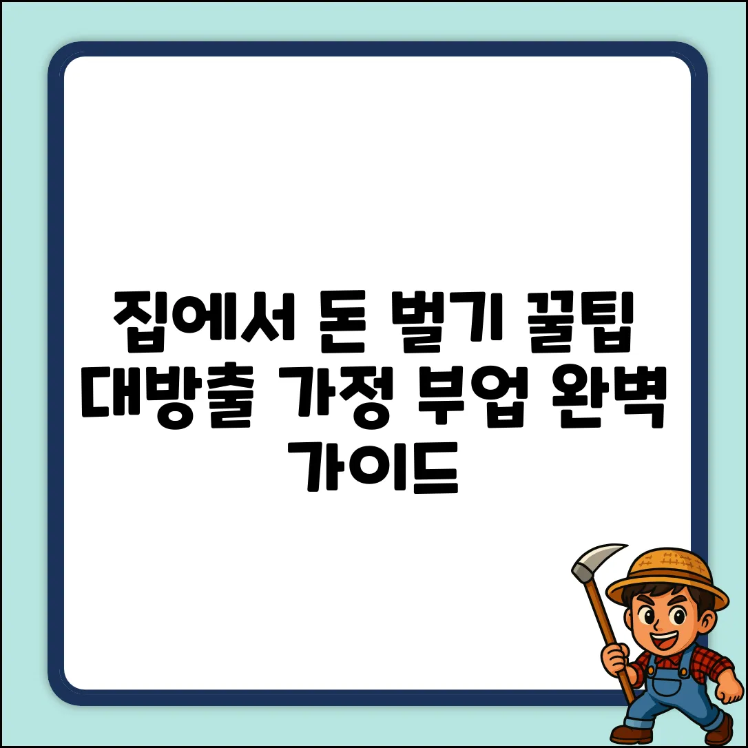 집에서 돈 버는 법: 가정 부업 완벽 가이드