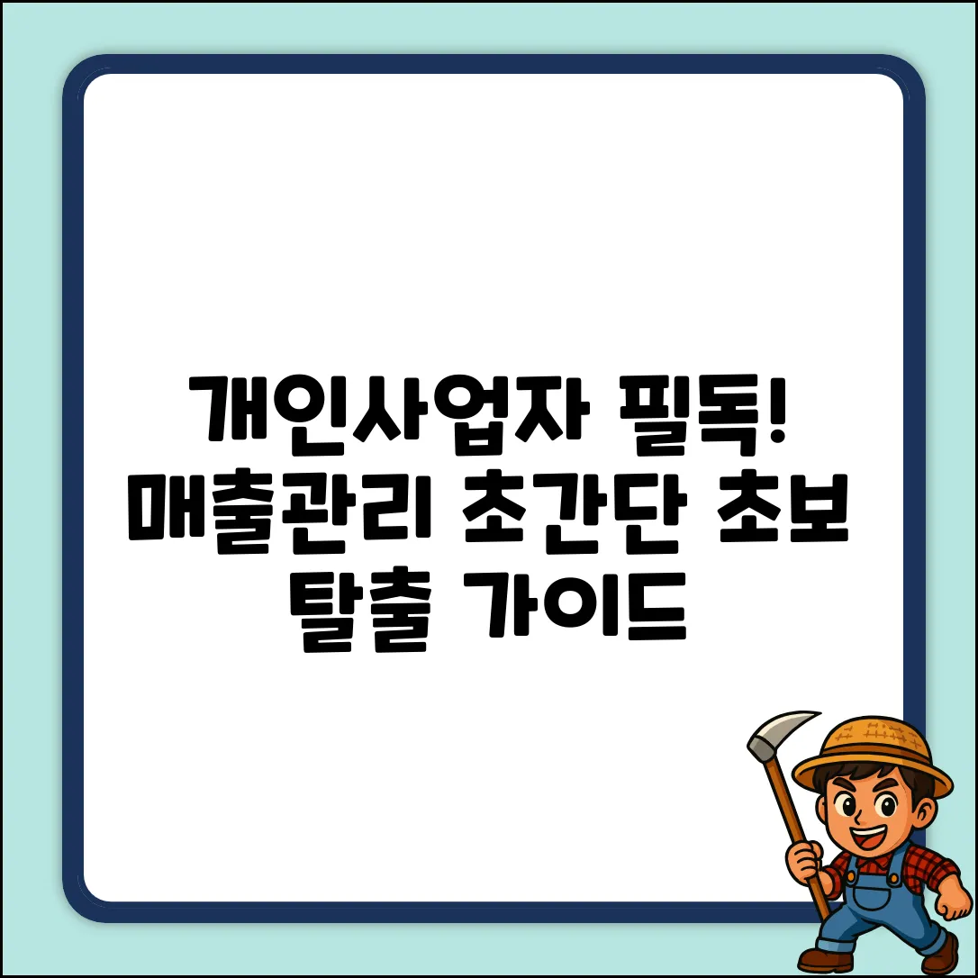 개인사업자 매출관리 완벽 가이드: 초보 탈출!