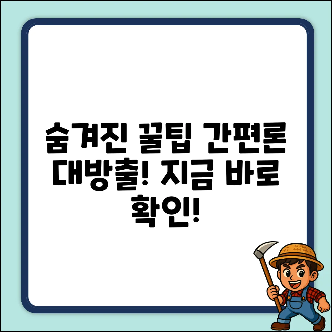 숨겨진 간편론, 꿀팁 대방출!