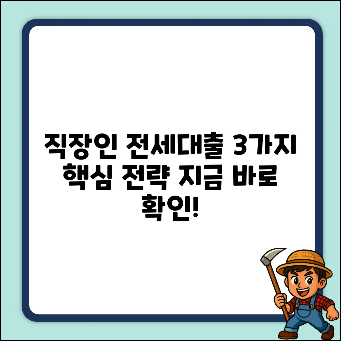 직장인 전세대출: 3가지 핵심 전략
