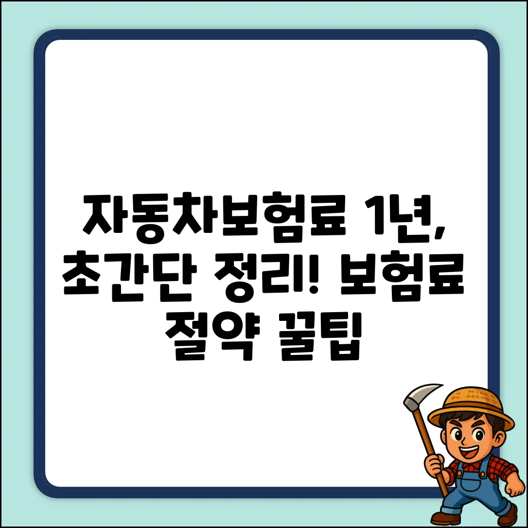 자동차보험료 1년, 누구나 쉽게!