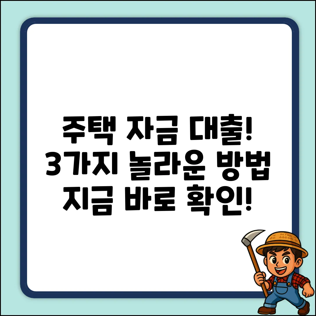 주택 자금 대출, 3가지 놀라운 방법!