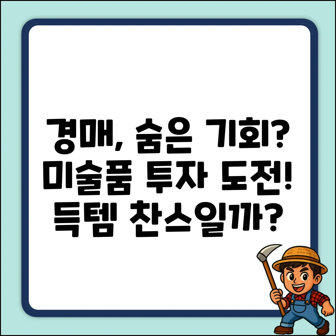 작품 경매, 숨겨진 기회가 있을까?